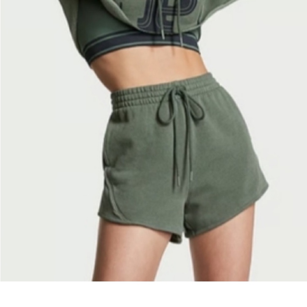 Women’s “pink” Victoria’s Secret green shorts. Excellent used condition.